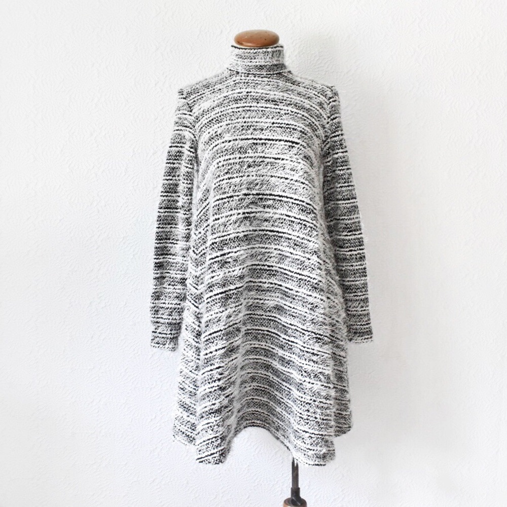ASOS Turtleneck Textured Swing Dress